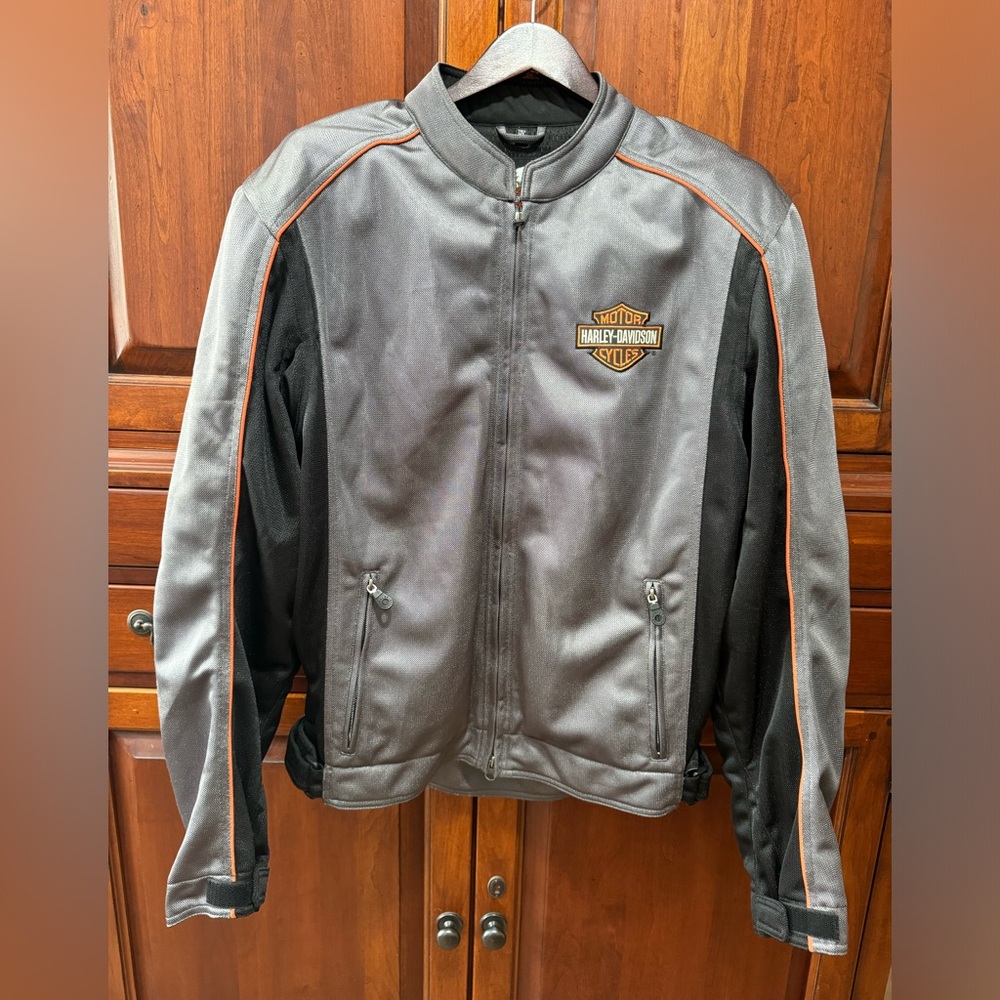Harley Davidson Men’s Riding Jacket Tall XL w/ Shoulder and Elbow Protection